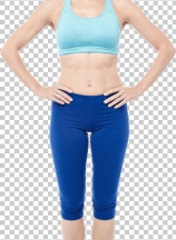 Young slim athletic smiling girl